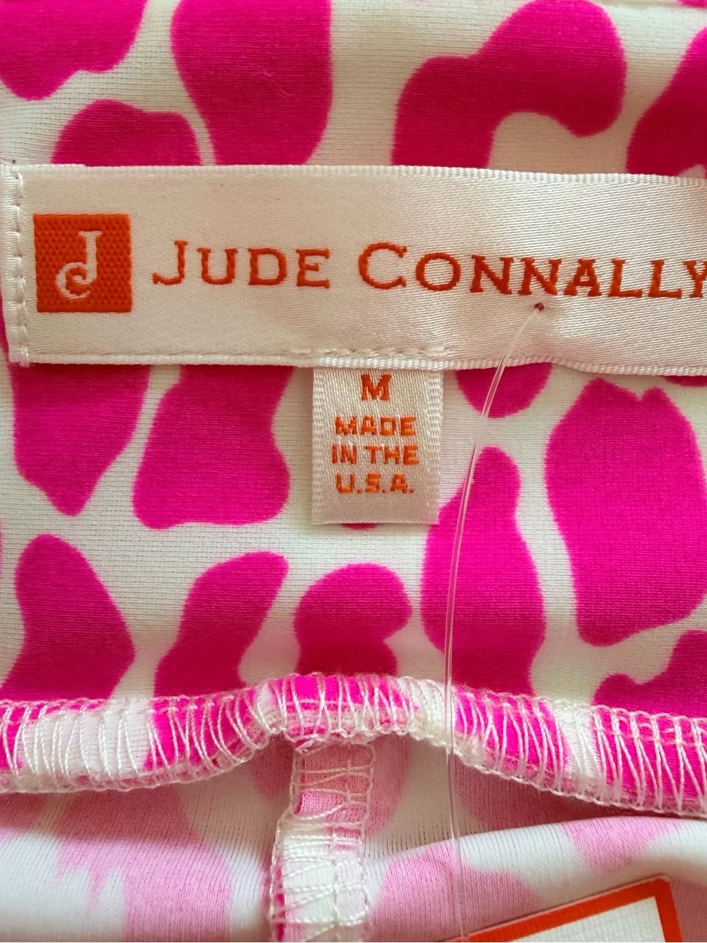 NWT Jude Connally Hot Pink Cheetah Print Mini Skort Size M